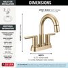 Two Handle Centerset Pull-Down Bathroom Faucet (Recertified)