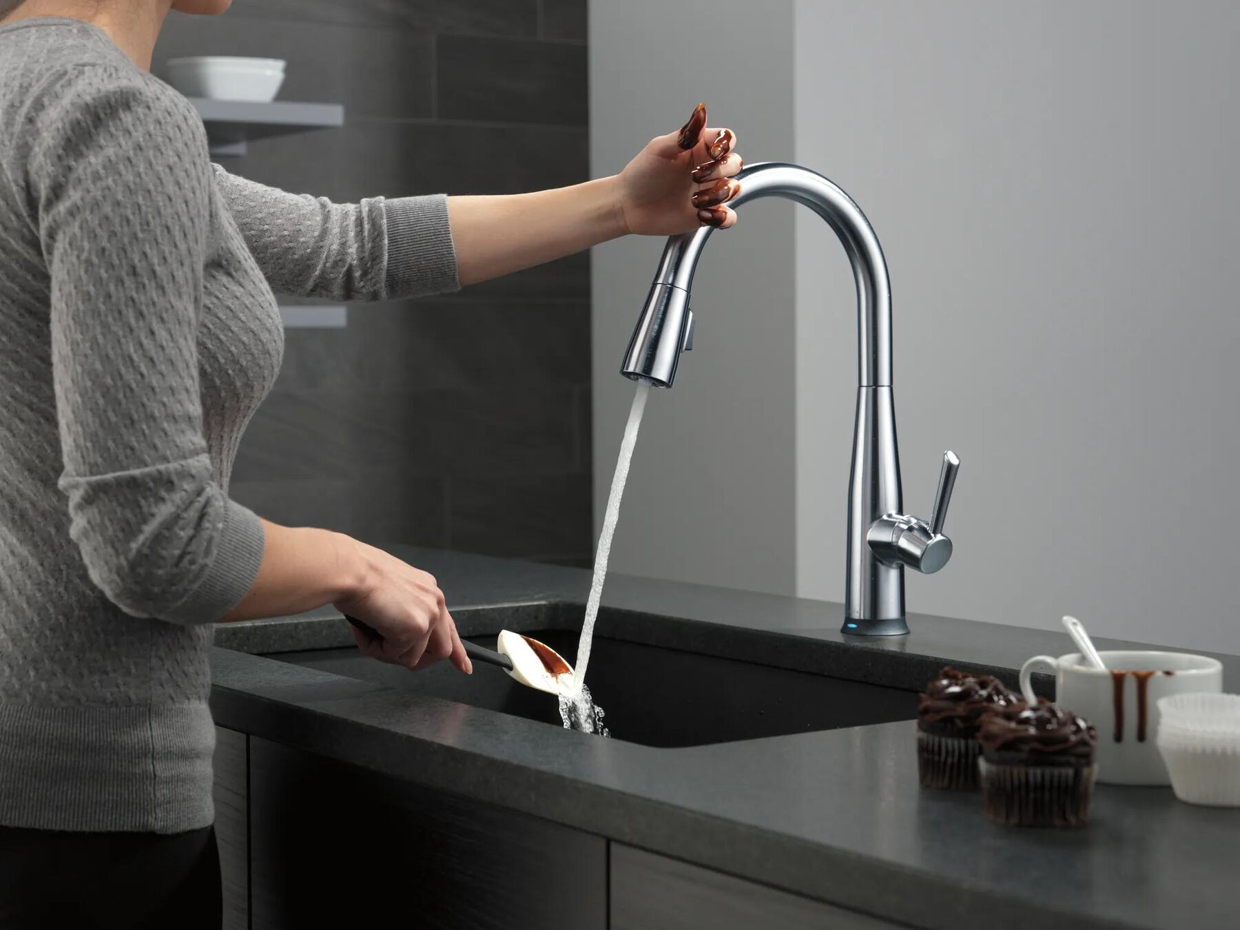 VoiceIQ&reg; Single Handle Pull-Down Faucet with Touch<sub>2</sub>O&reg; Technology (Recertified)