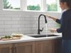 Single Handle Kitchen Pull-Down Faucet With Touchless Technology