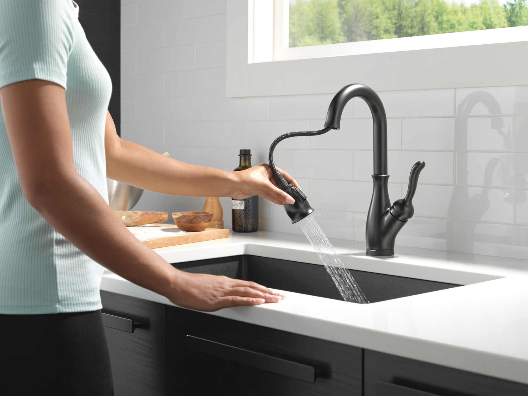 Single Handle Pull-Down Bar / Prep Faucet With Touch2O&reg; Technology