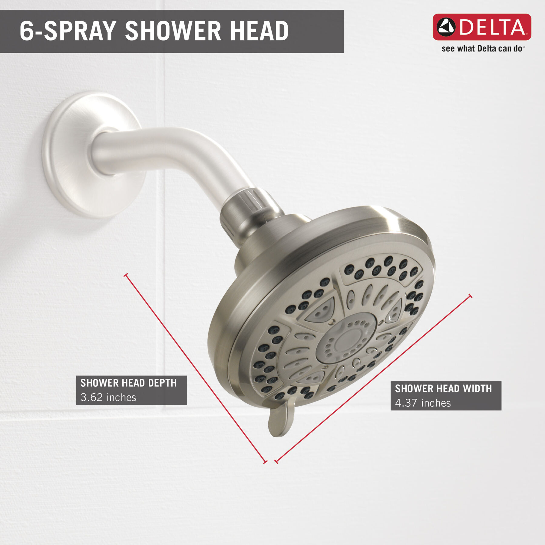 6-Setting Shower Head (Recertified)