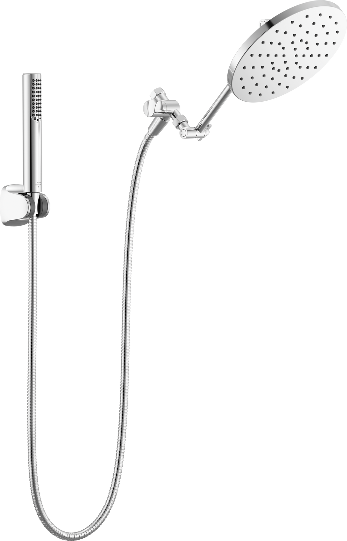 Adjustable Raincan Shower Head with Hand Shower