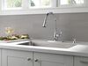 Single Handle Pull-Down Kitchen Faucet with Soap Dispenser