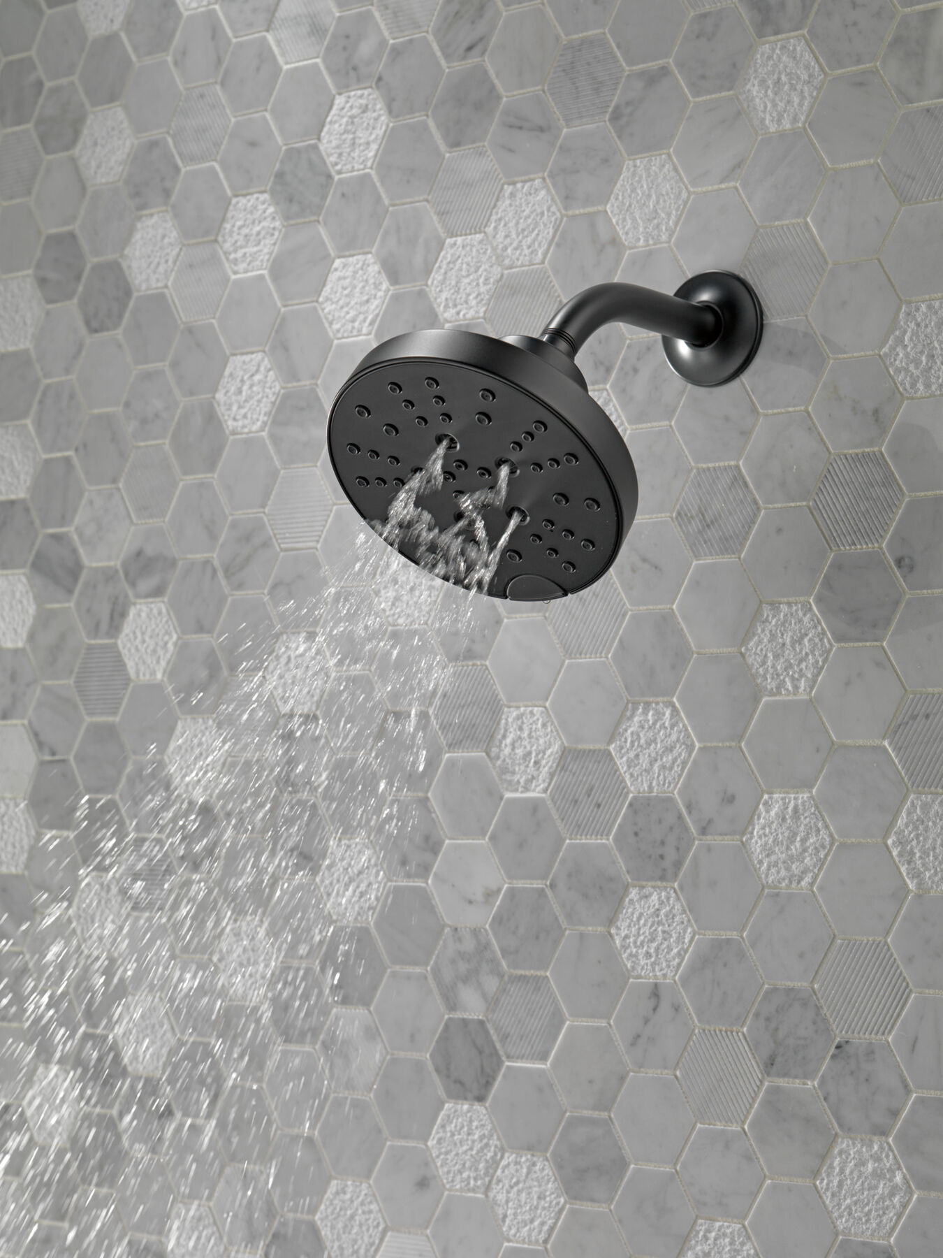 H<sub>2</sub>Okinetic&reg; 5-Setting Contemporary Raincan Shower Head (Recertified)