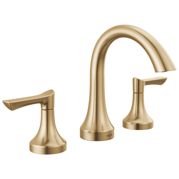 Two Handle Widespread Lavatory Faucet in Champagne Bronze 35827LF