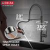 Single-Handle Pull-Down Spring Kitchen Faucet with Touch<sub>2</sub>O&reg; Technology