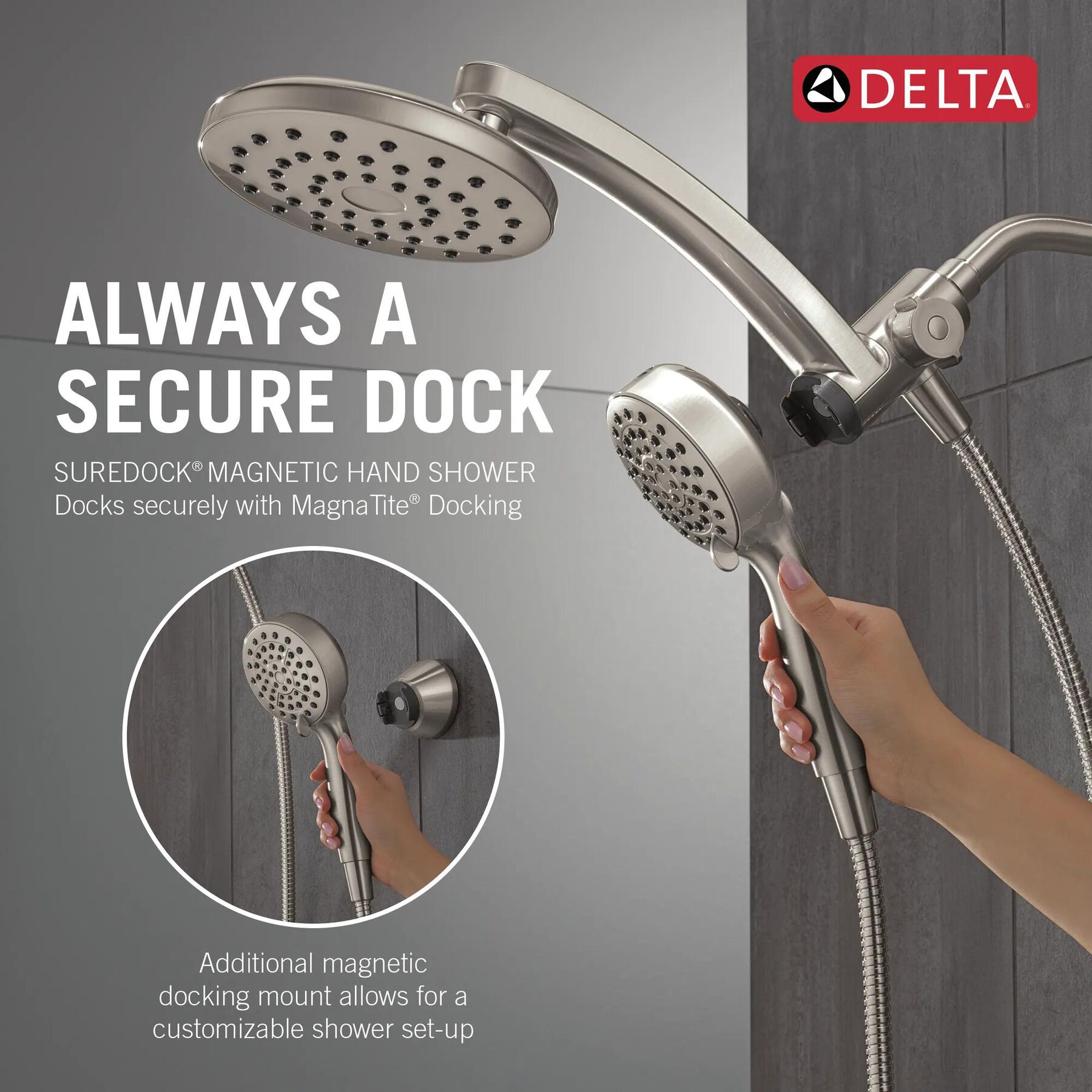 PivotPro&trade; 3-in-1 Combination Shower
