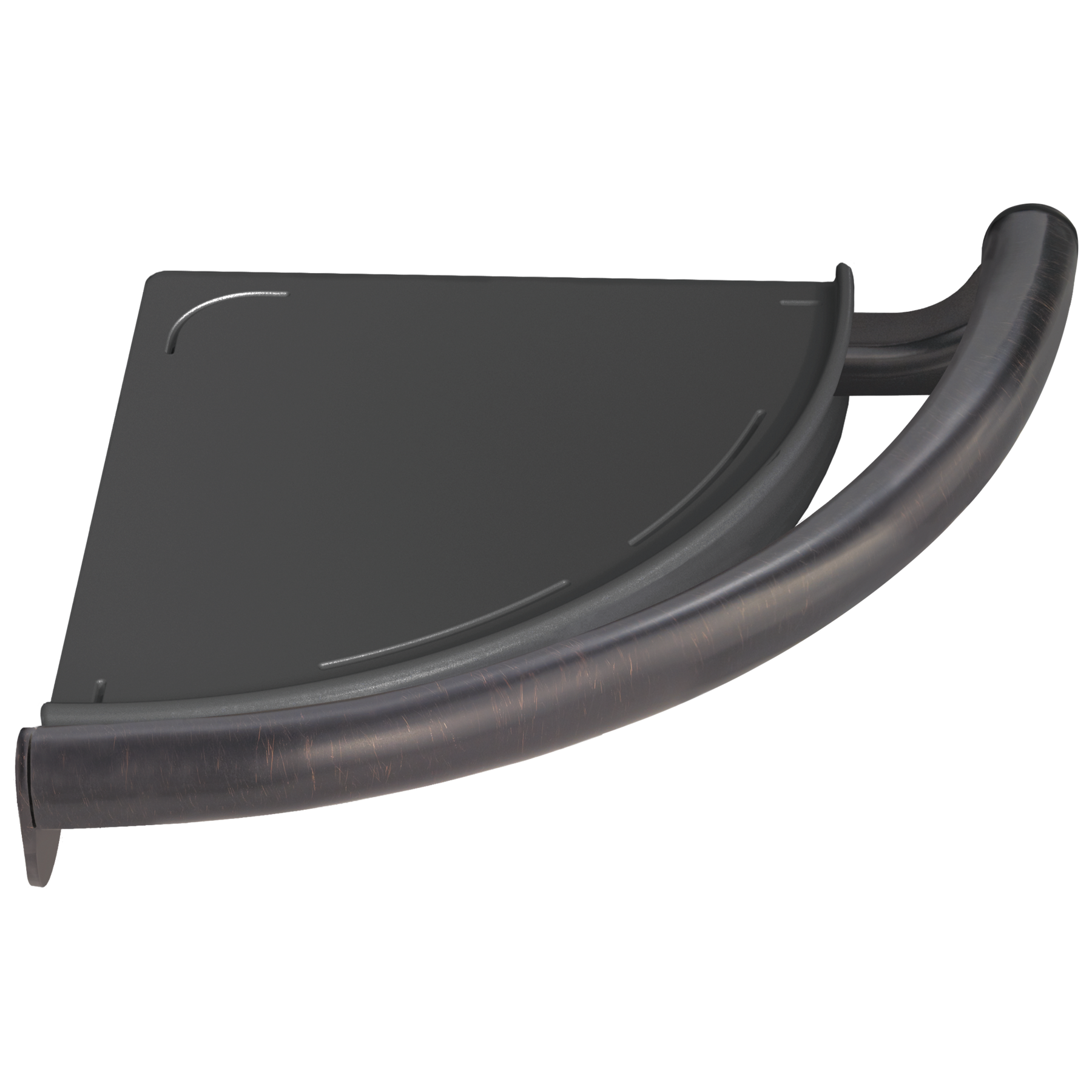 Contemporary Corner Shelf with Assist Bar