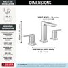 Two Handle Widespread Bathroom Faucet