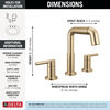 Two Handle Widespread Pull-Down Bathroom Faucet