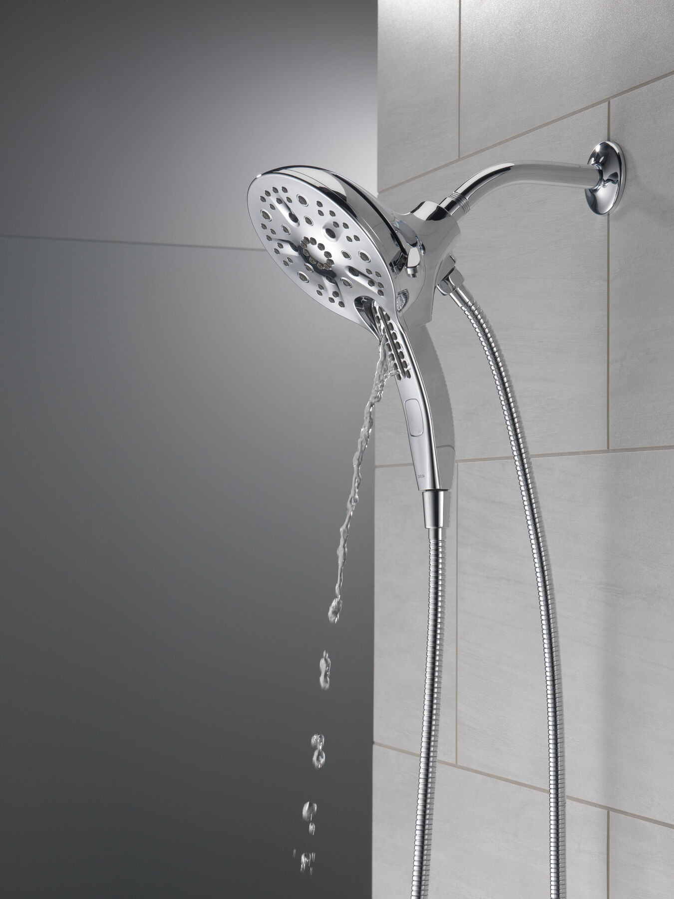 In2ition&reg; H<sub>2</sub>Okinetic&reg; 5-Setting Two-in-One Shower