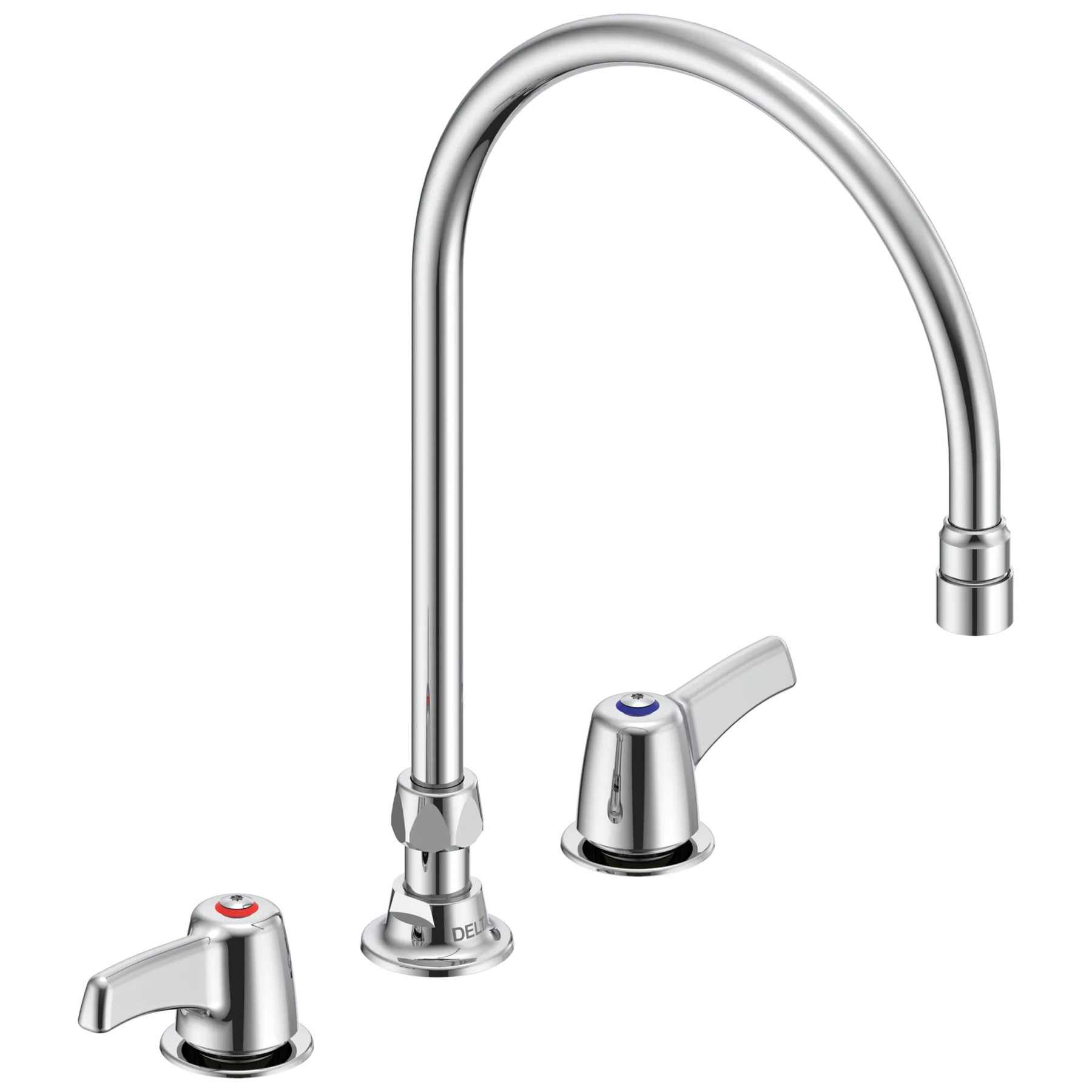 Two Handle 8 In Below Deck-Mount Faucet