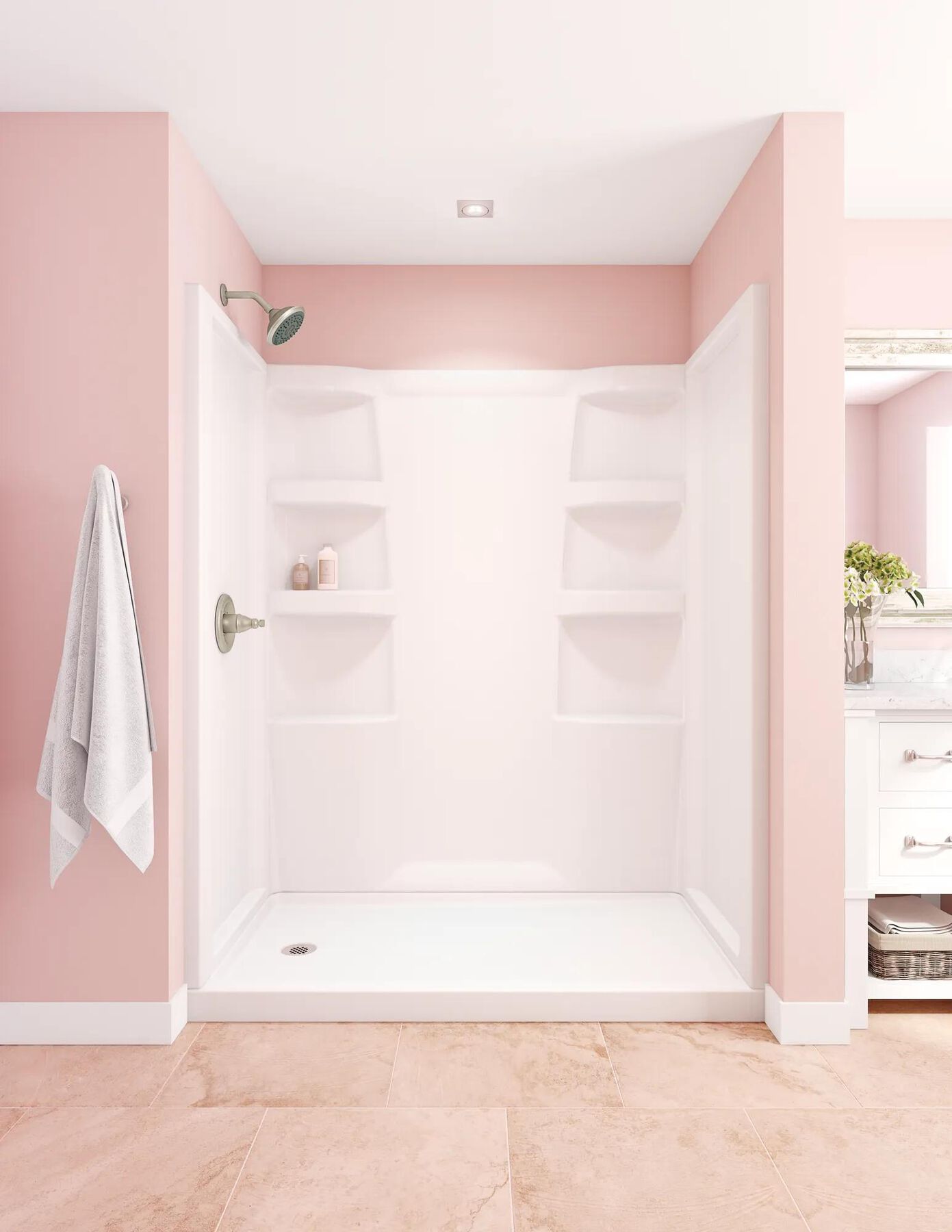ProCrylic&trade; 60" x 32" Shower Base Left Drain
