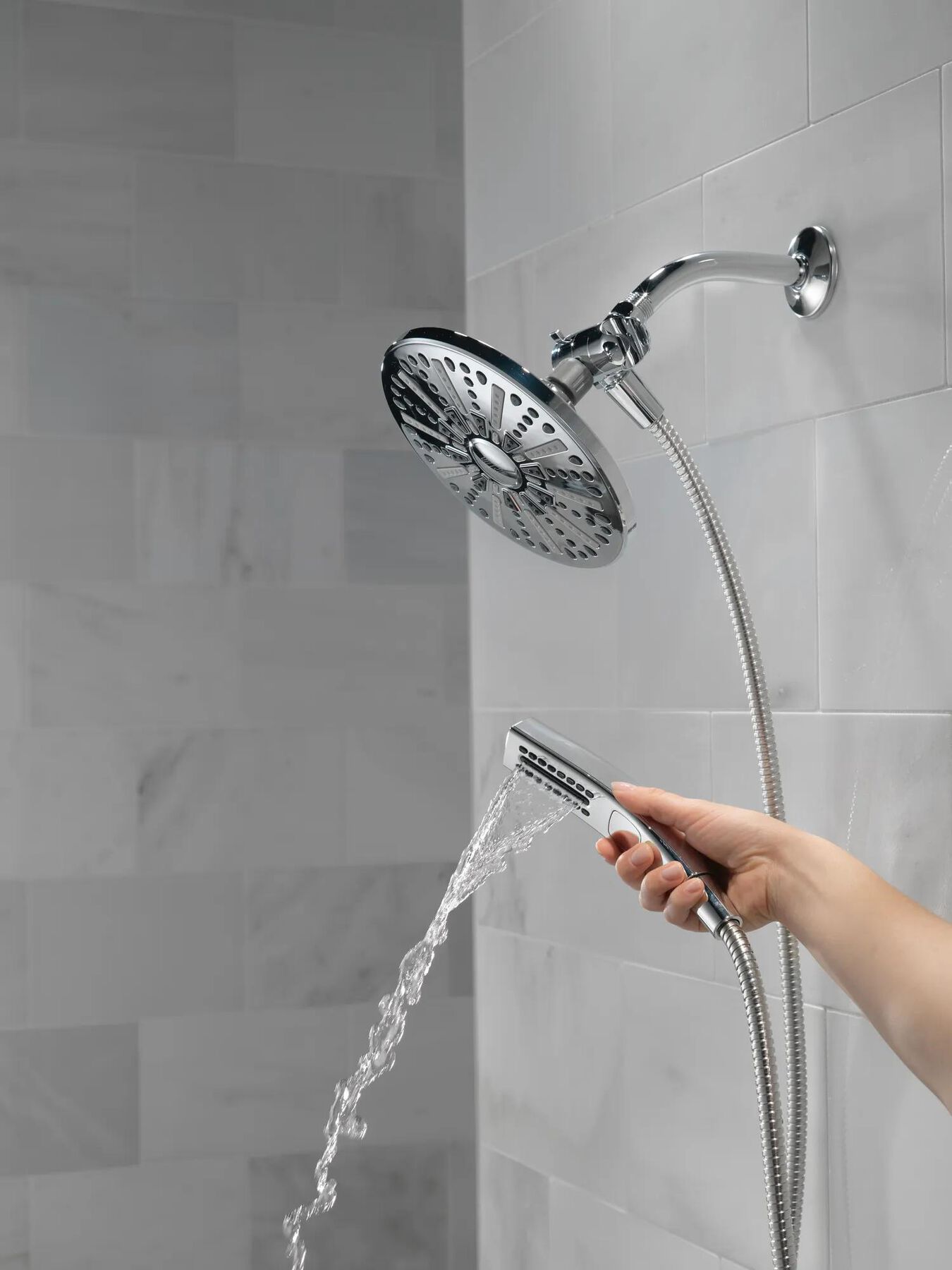 Shower Head & Hand Shower 1.75 GPM 4-Setting