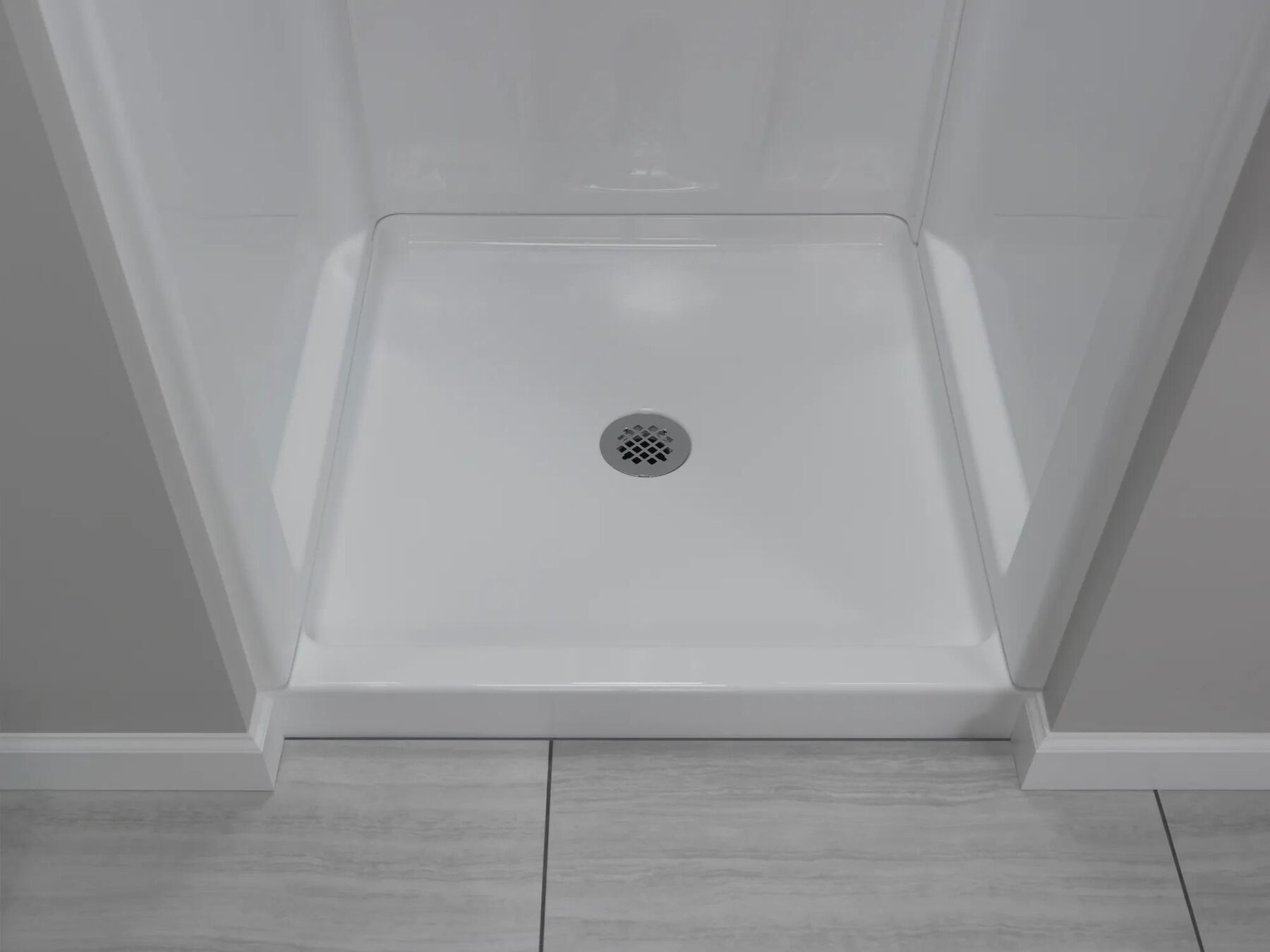 Classic 400 32" x 32" Shower Base Center Drain