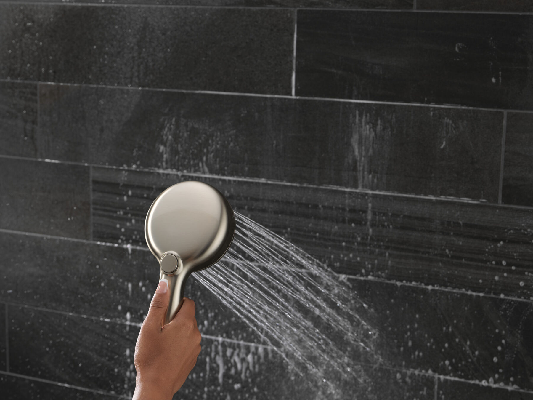 6-Setting Hand Shower with Cleaning Spray