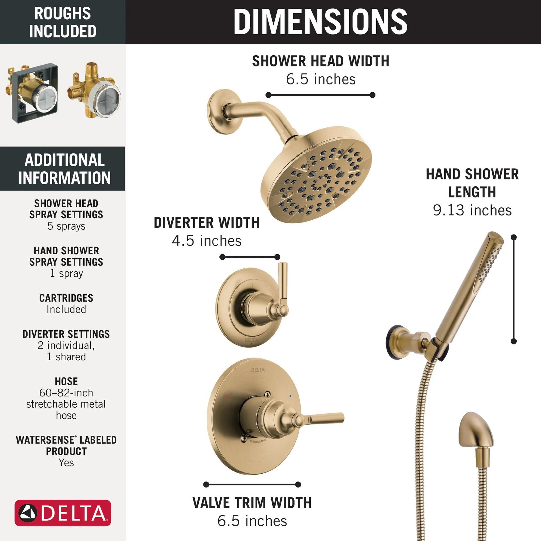 3-Setting Custom Shower Bundle - 14 Series