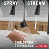 Single Handle Pull-Down Kitchen Faucet with Soap Dispenser and ShieldSpray&reg; Technology