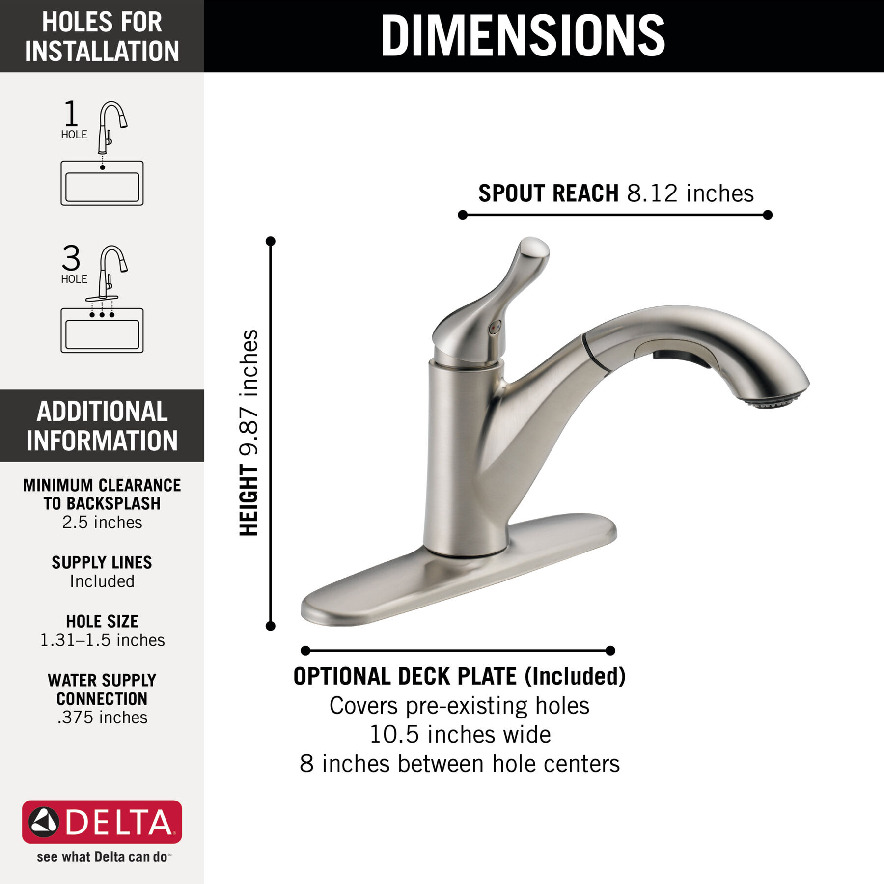 Single Handle Pull-Out Kitchen Faucet