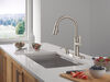 Single Handle Kitchen Pull-Down Faucet w/ Soap Dispenser