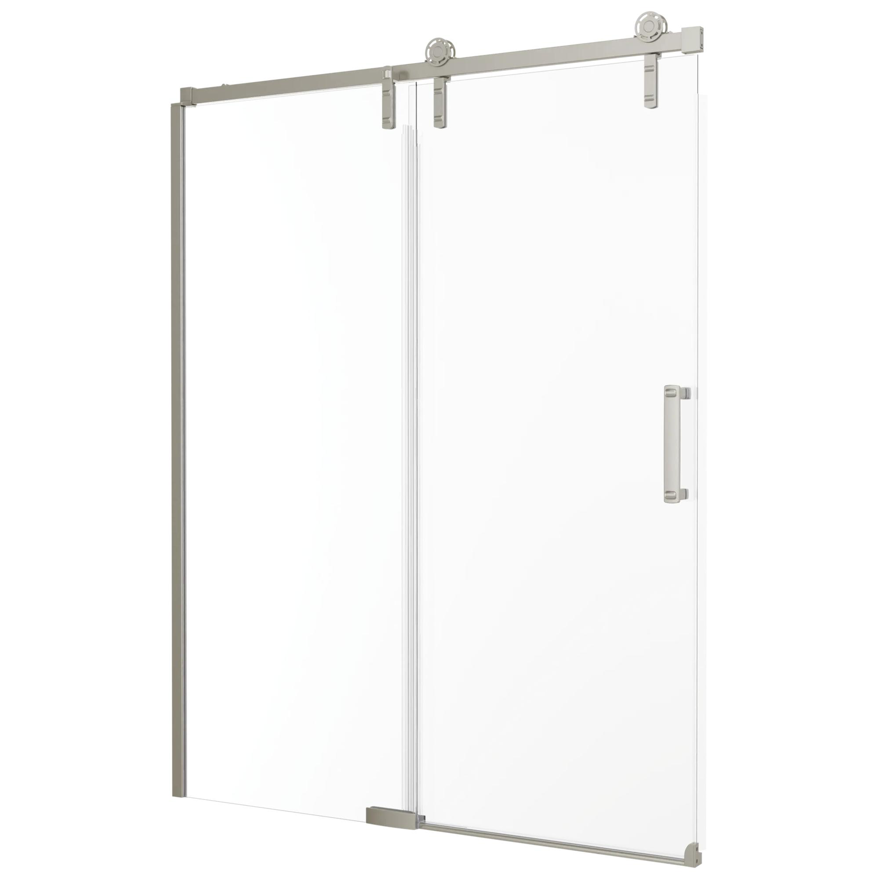 60&rdquo;x32&rdquo; Stainless Corner Shower Door