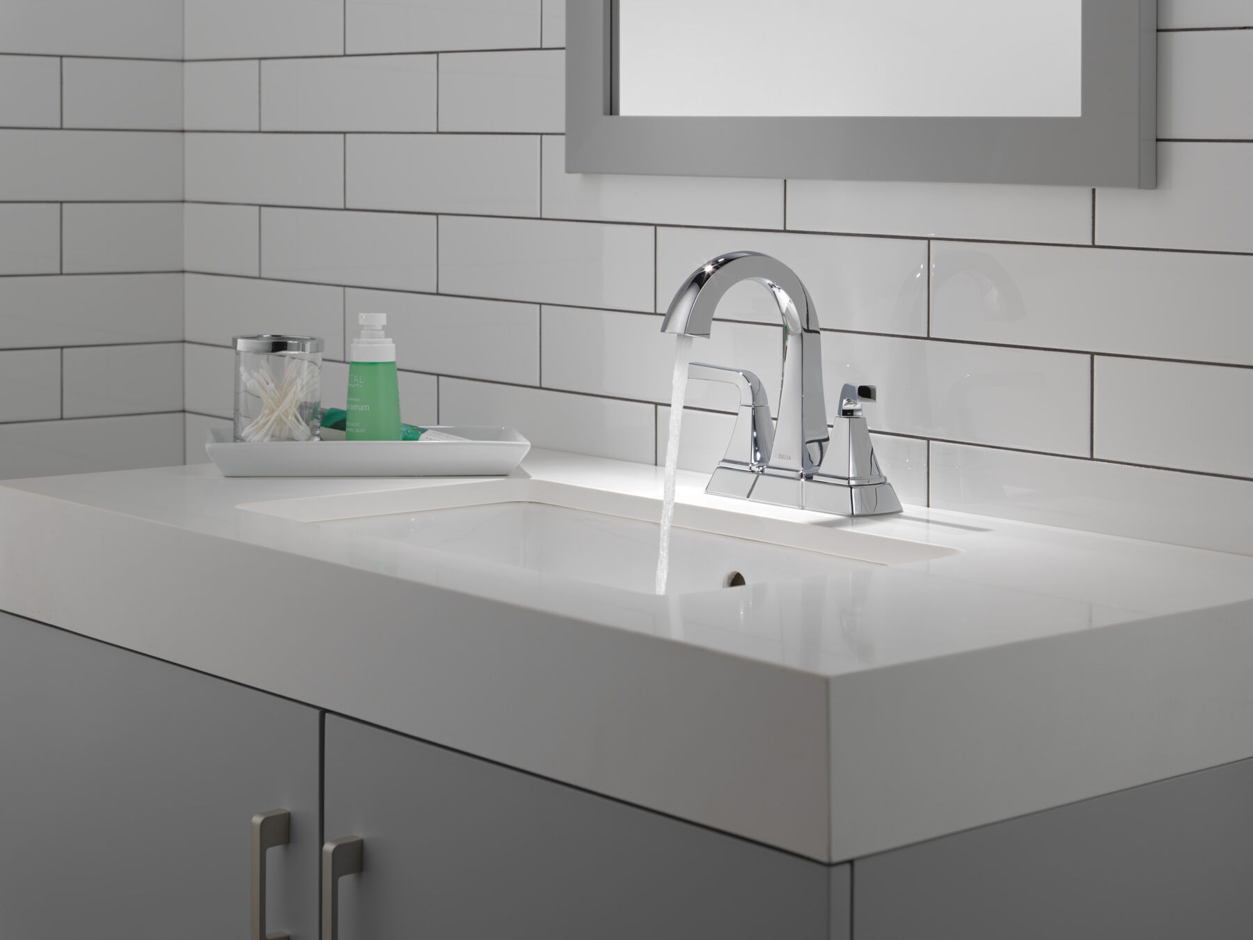 Two Handle Centerset Bathroom Faucet