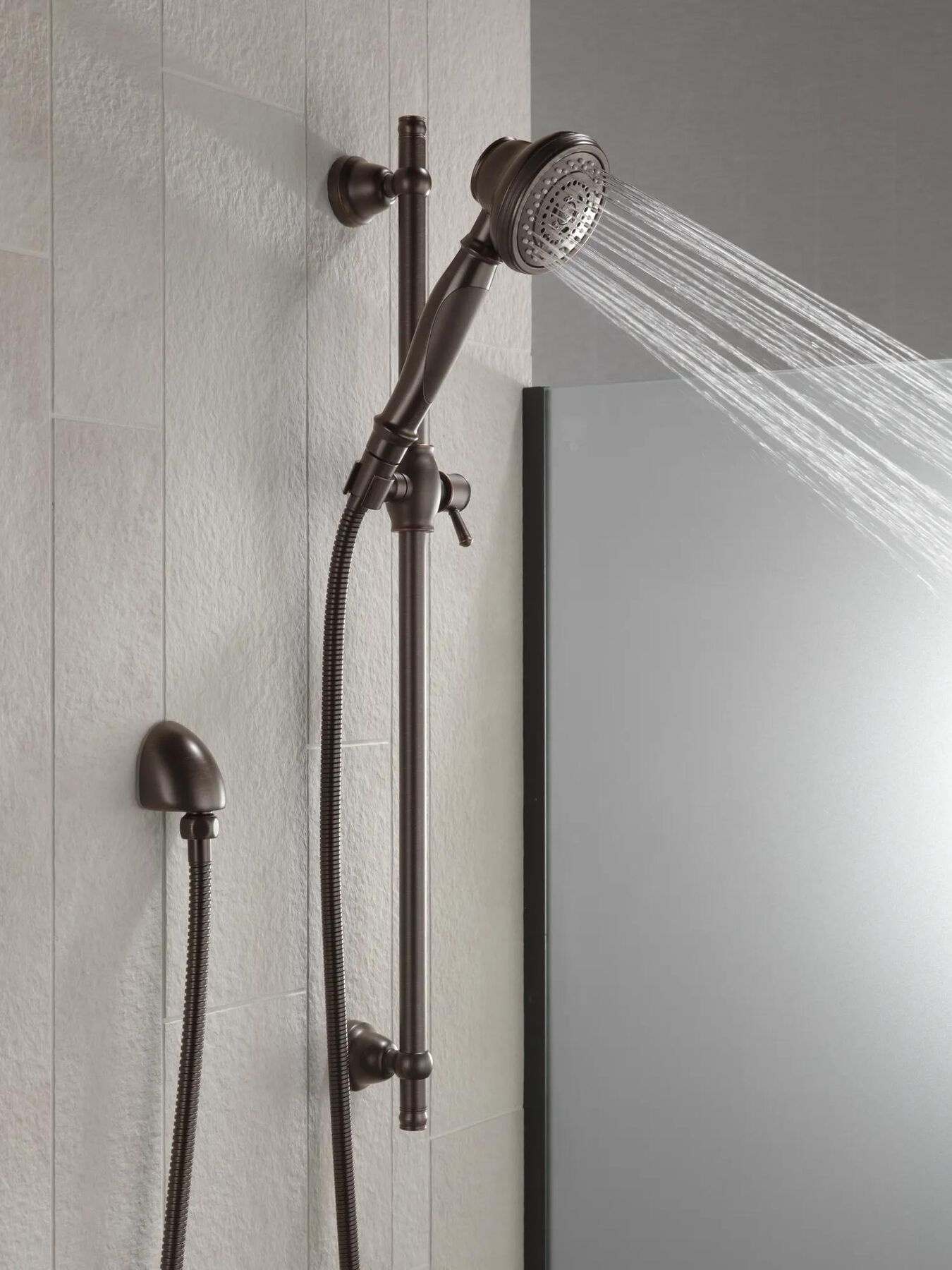 Hand Shower 1.75 GPM w/Slide Bar 3-Setting (Recertified)