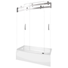60" x 30" Curved Bathtub Shower Door