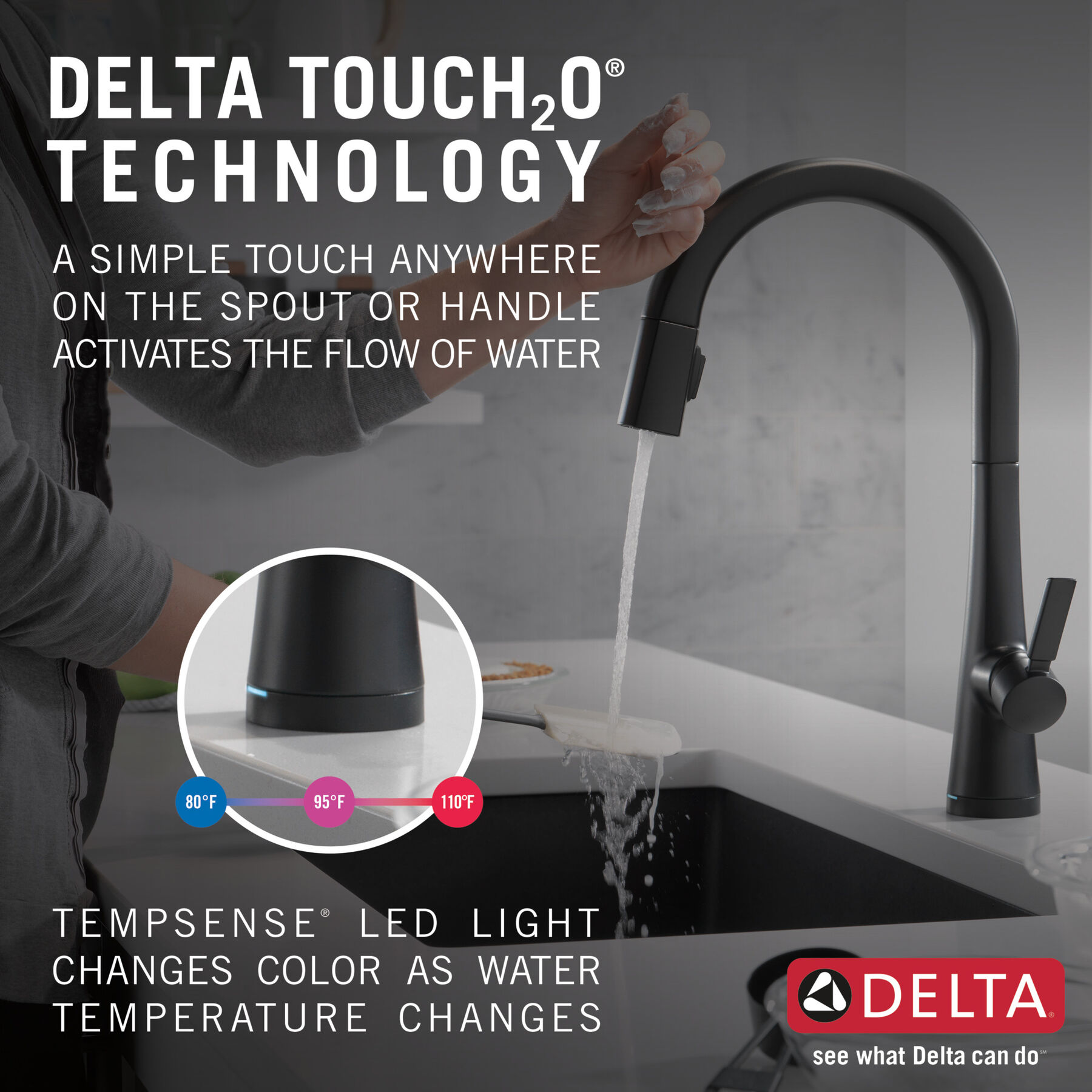 Touch<sub>2</sub>O&reg;  Pull-Down Kitchen Faucet (Recertified)