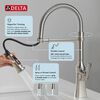 Single Handle Pull-Down Kitchen Faucet With Spring Spout