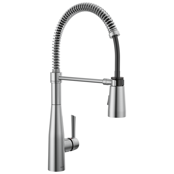 Single-Handle Pull-Down Spring Kitchen Faucet in Arctic Stainless