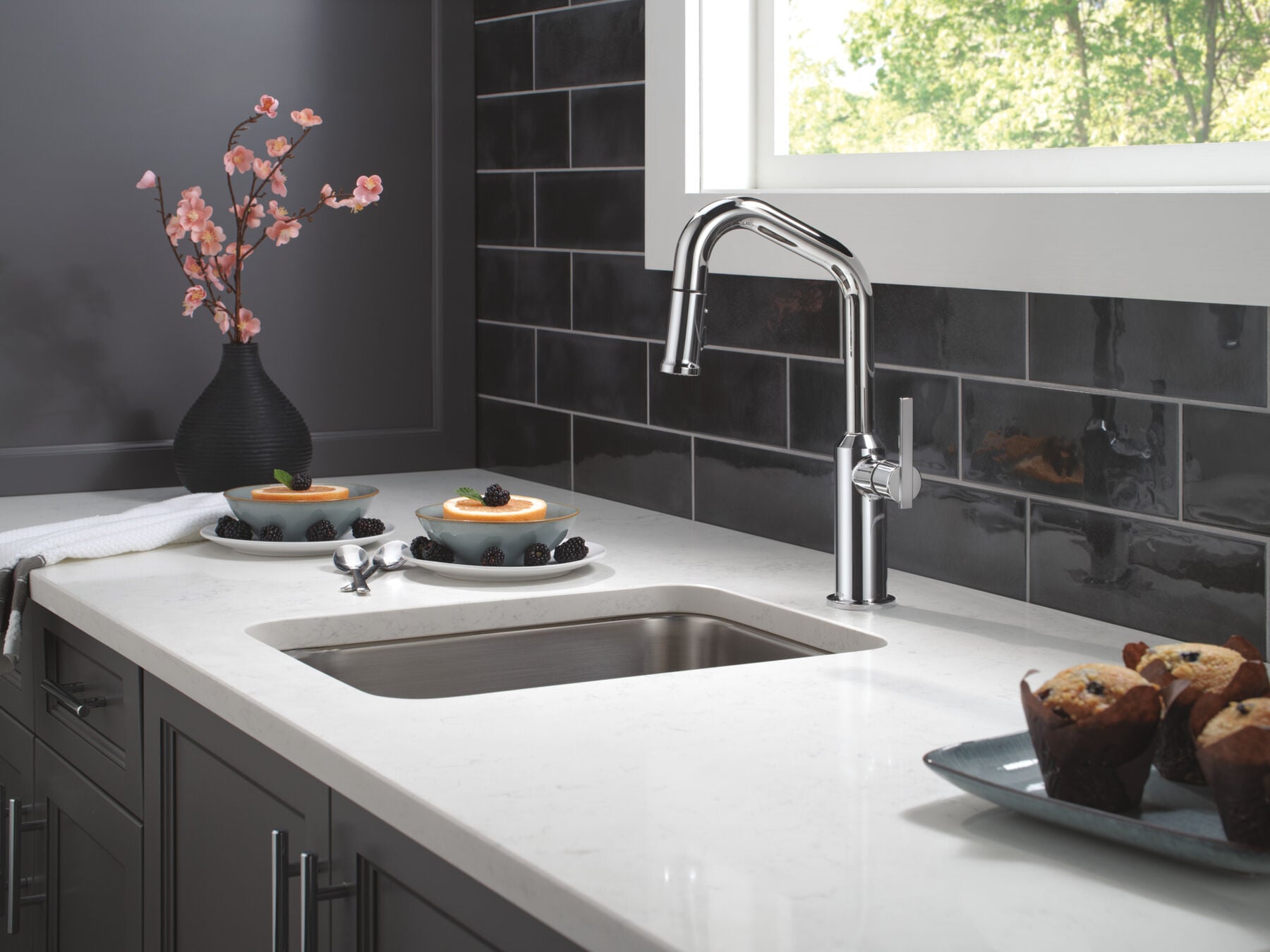 Single Handle Pull-Down Bar/Prep Faucet