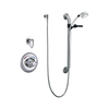 Universal Dual Shower Trim Diverter Hand Shower and Grab Bar