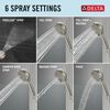 6-Setting Hand Shower with Cleaning Spray