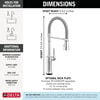 Touch2O&reg; Technology Kitchen Faucet with Touchless Technology