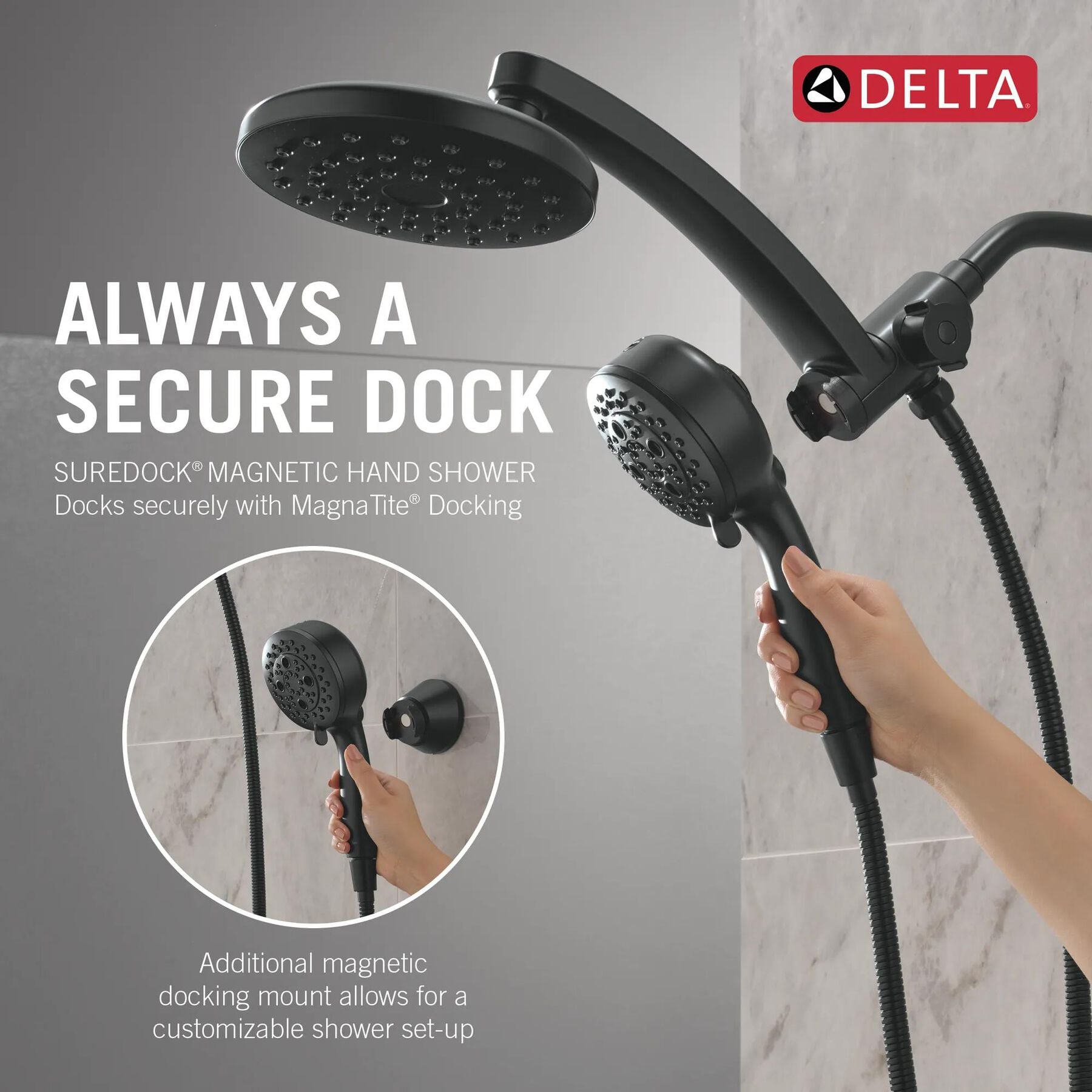 PivotPro&trade; 3-in-1 Combination Shower