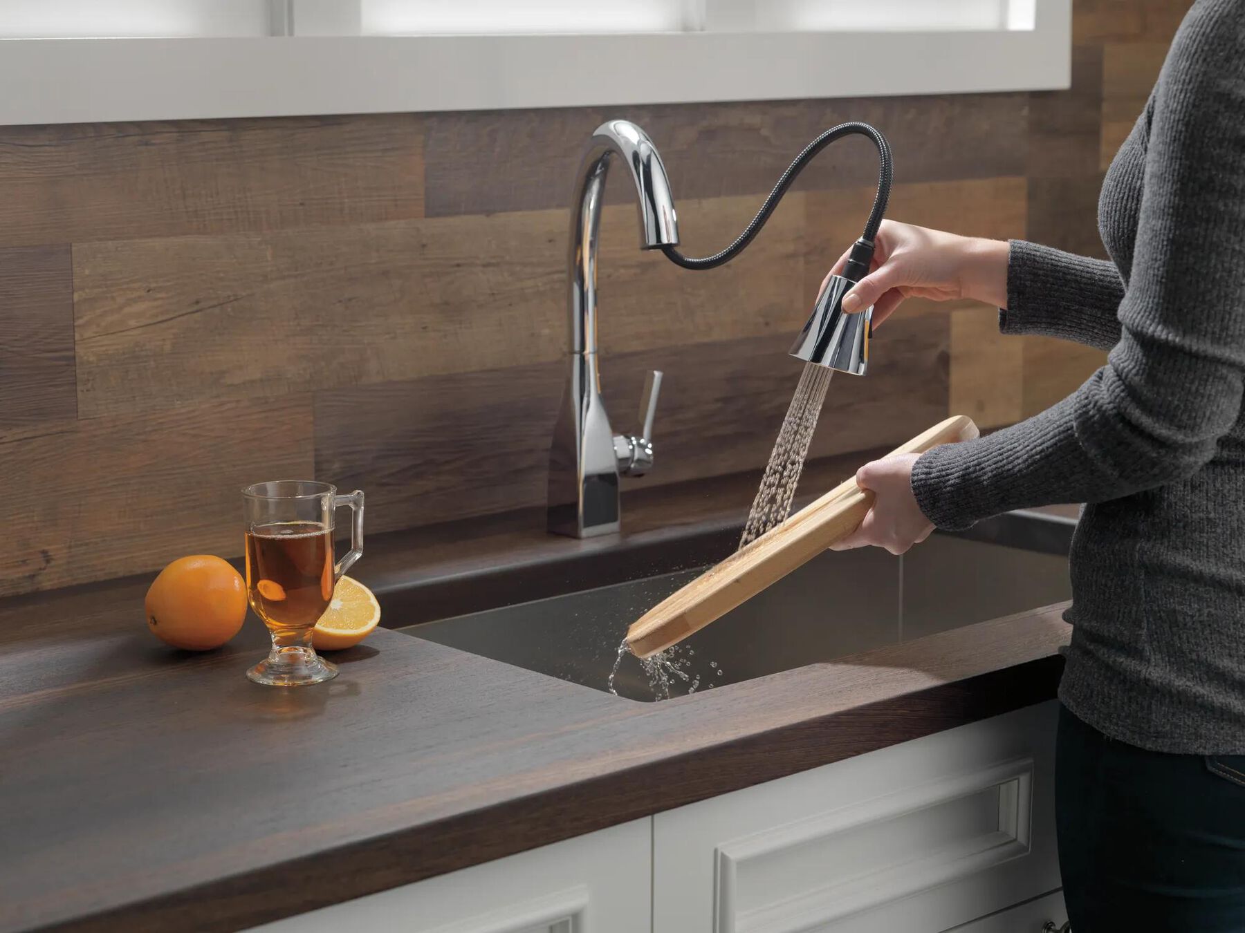 Single Handle Pull-Down Kitchen Faucet with ShieldSpray&reg; Technology