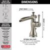 Single Handle Channel Bathroom Faucet (Recertified)