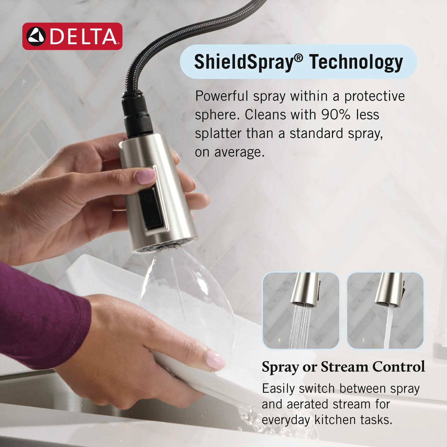 Single Handle Pull-Down Touch<sub>2</sub>O&reg; Technology Kitchen Faucet with Touchless Technology and Soap Dispenser