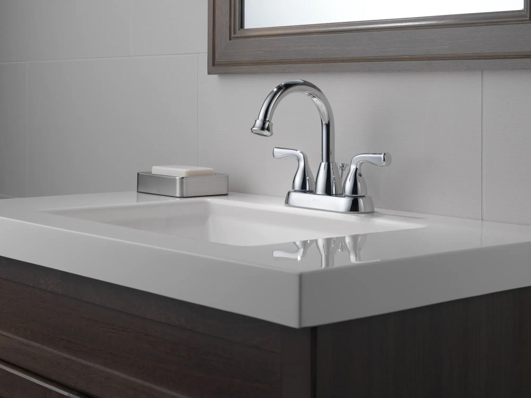 Two Handle Centerset Bathroom Faucet
