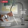 VoiceIQ&reg; Single Handle Pull-Down Faucet with Touch<sub>2</sub>O&reg; Technology