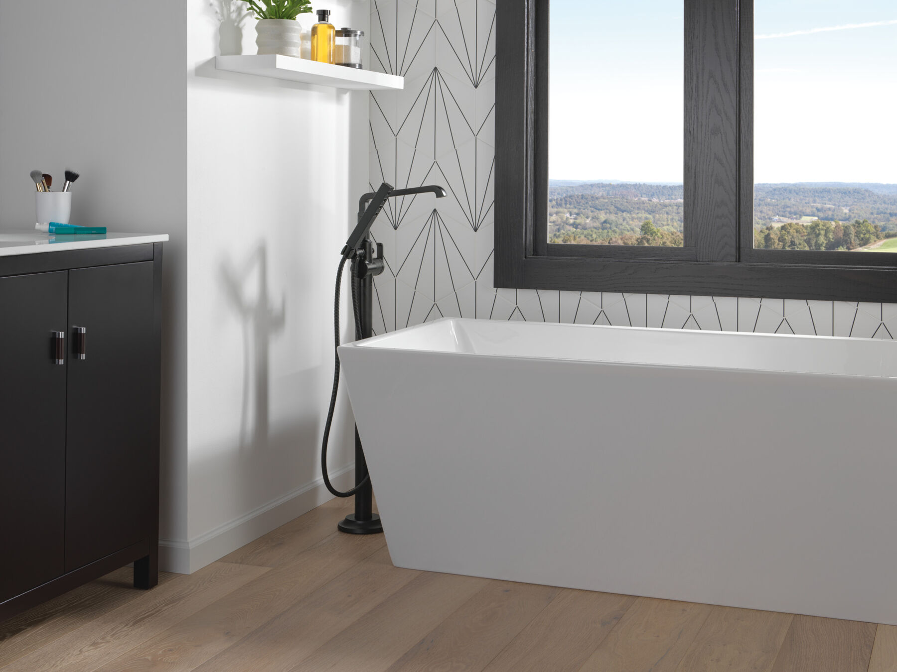 Floor Mount Tub Filler Handle - Lever