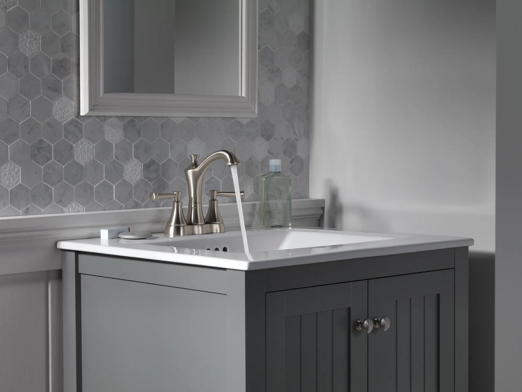 Two Handle Centerset Bathroom Faucet
