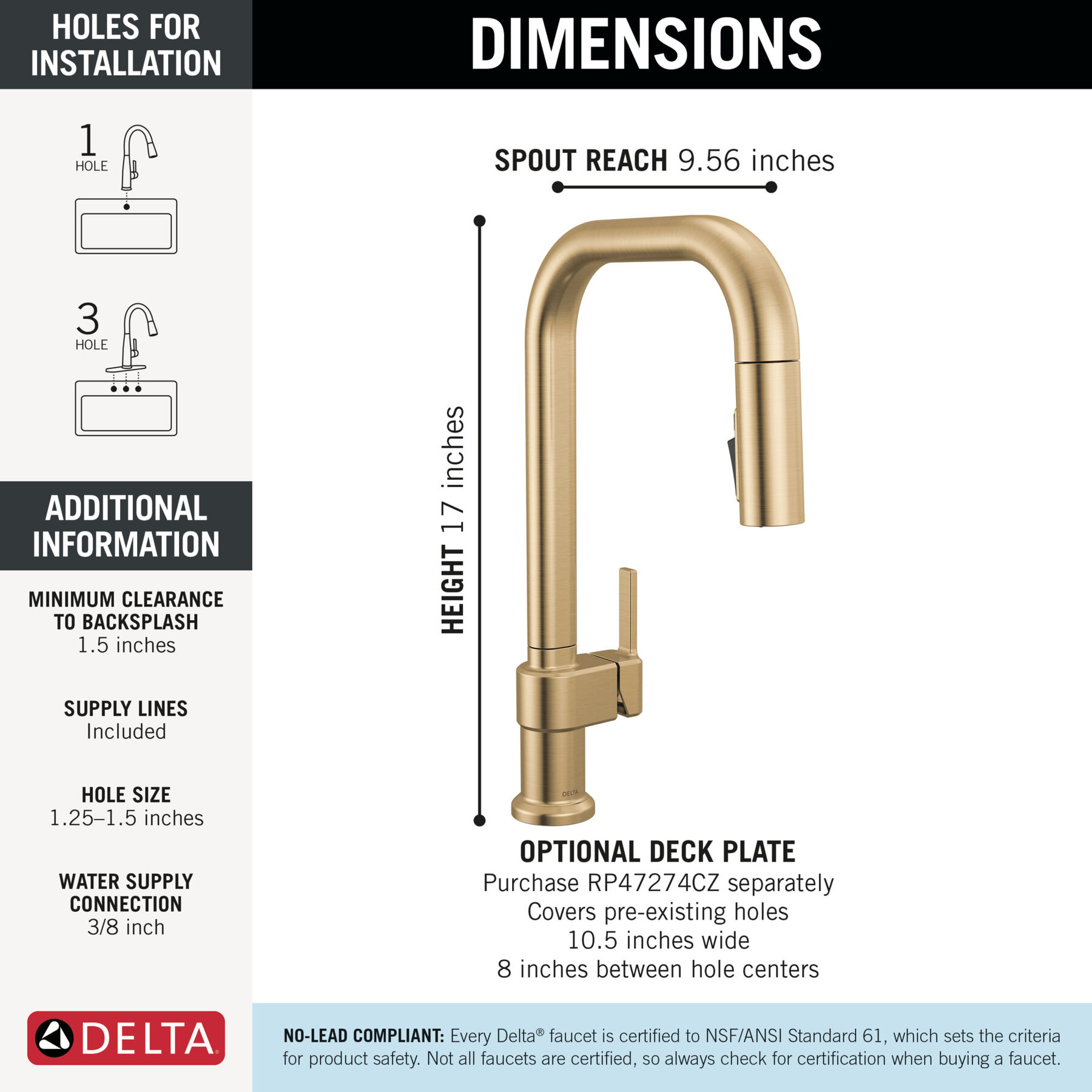 Single Handle Pull-Down Kitchen Faucet