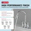 Two Handle Pull-Down Bridge Kitchen Faucet
