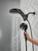 HydroRain&reg; H<sub>2</sub>Okinetic&reg; 5-Setting Two-in-One Shower Head