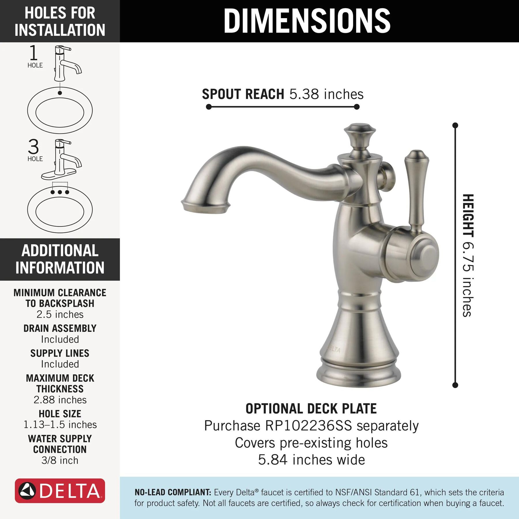 Single Handle Bathroom Faucet
