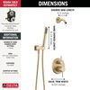 14S Shower Trim & Hand Shower - Less Head