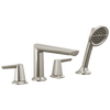 4-Hole Roman Tub Trim with Hand Shower