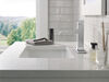 Single Handle Bathroom Faucet Curved Spo (Recertified)